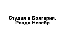 Студия в Болгарии. Равда-Несебр